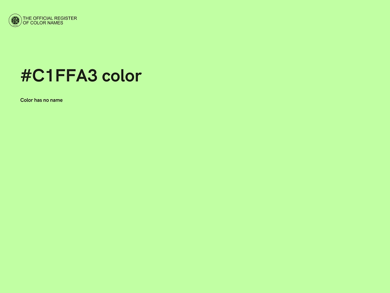 #C1FFA3 color image