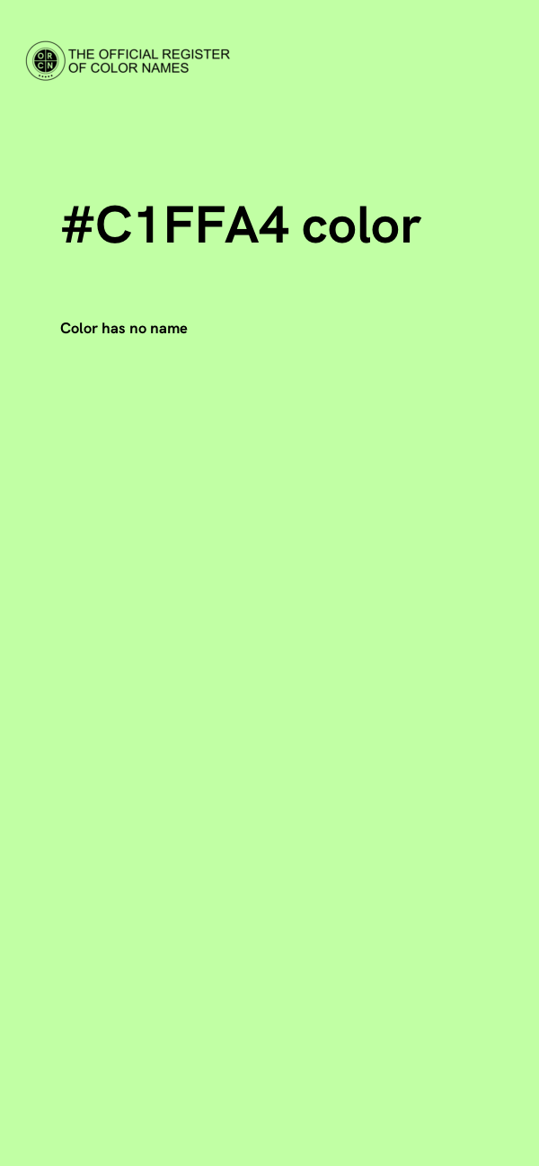 #C1FFA4 color image