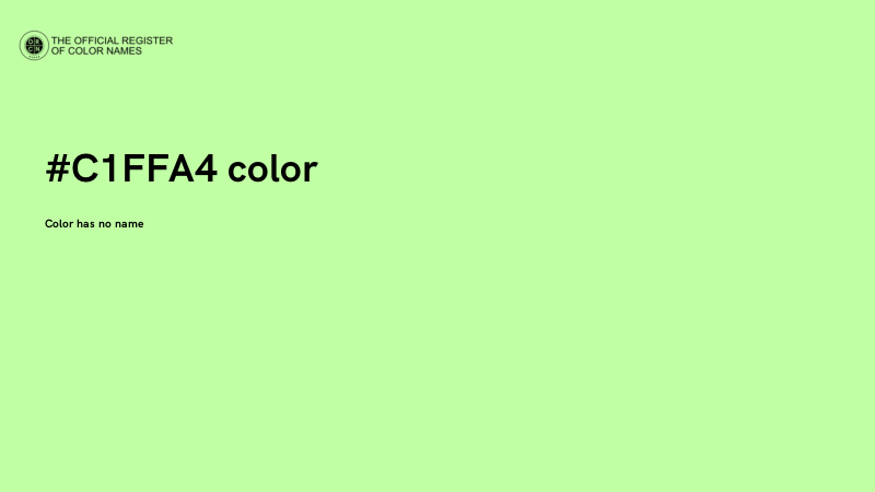 #C1FFA4 color image