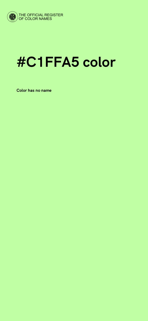 #C1FFA5 color image