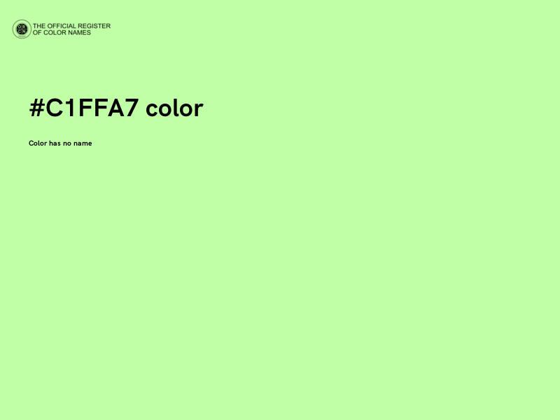 #C1FFA7 color image