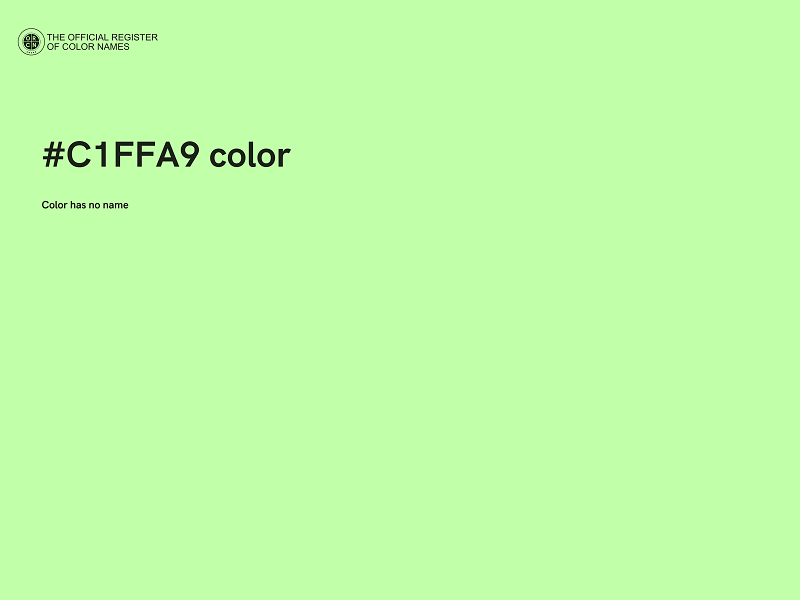 #C1FFA9 color image