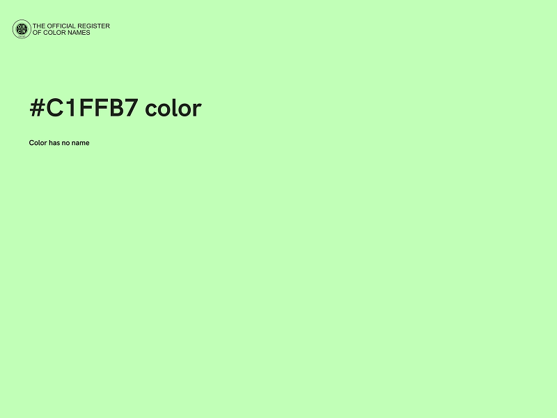 #C1FFB7 color image