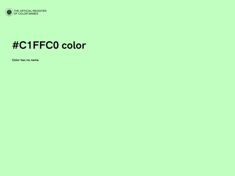 #C1FFC0 color image