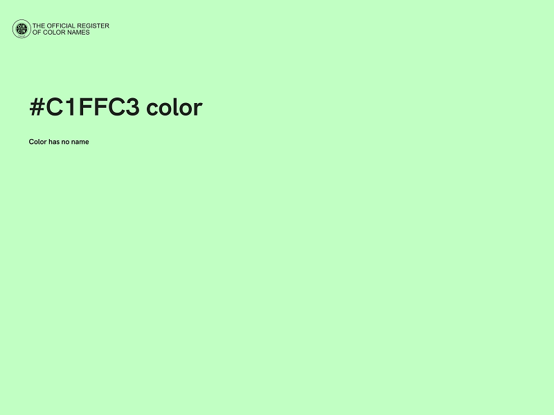 #C1FFC3 color image