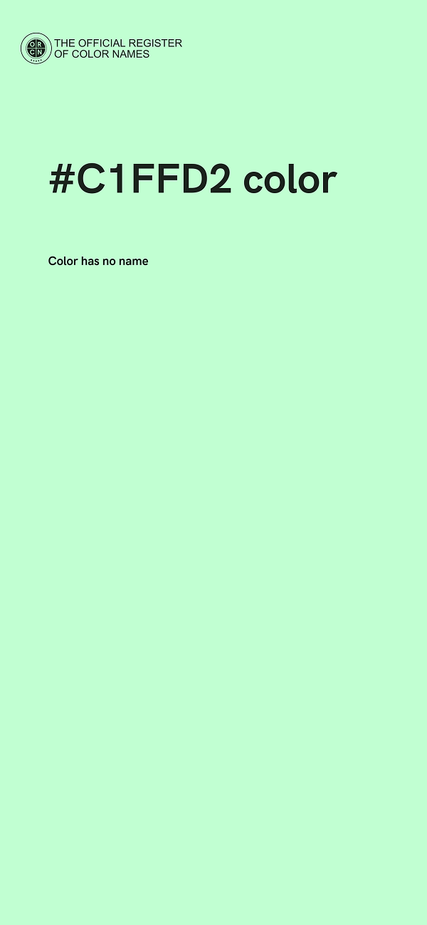 #C1FFD2 color image