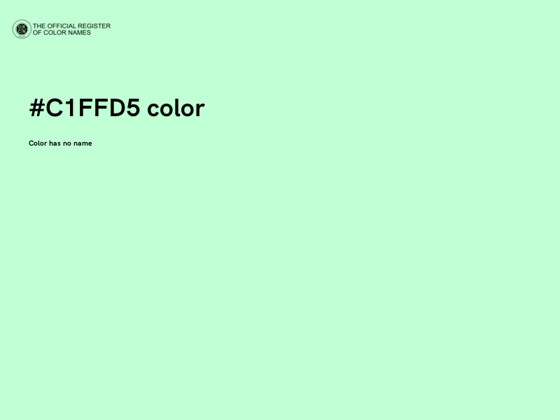 #C1FFD5 color image