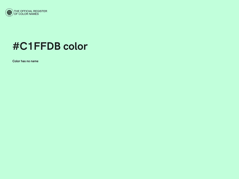 #C1FFDB color image