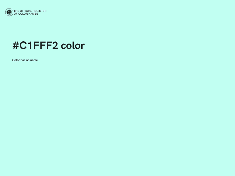 #C1FFF2 color image