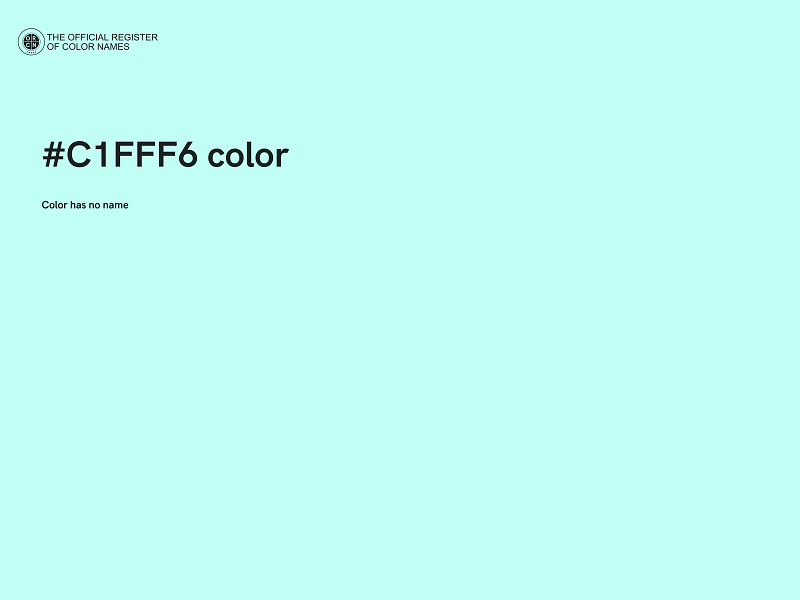 #C1FFF6 color image