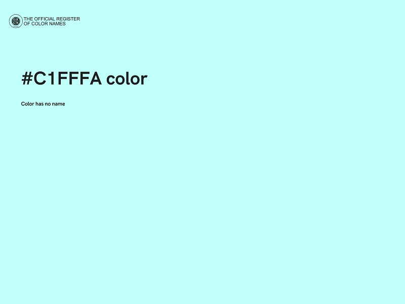 #C1FFFA color image