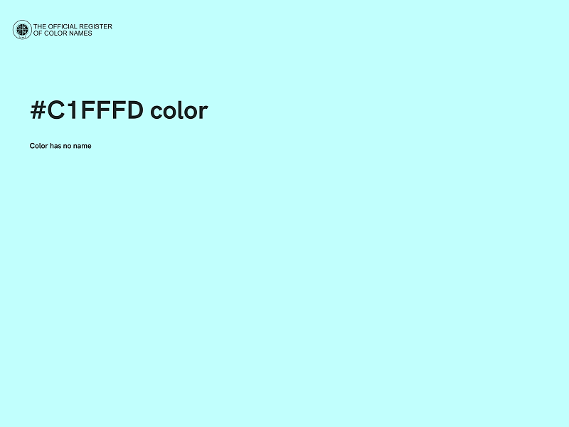 #C1FFFD color image