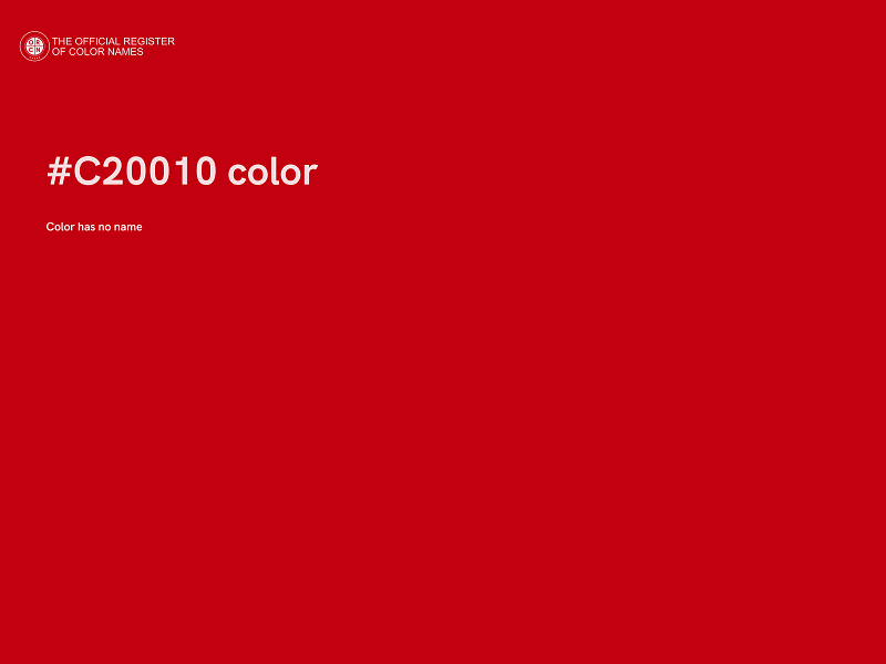 #C20010 color image