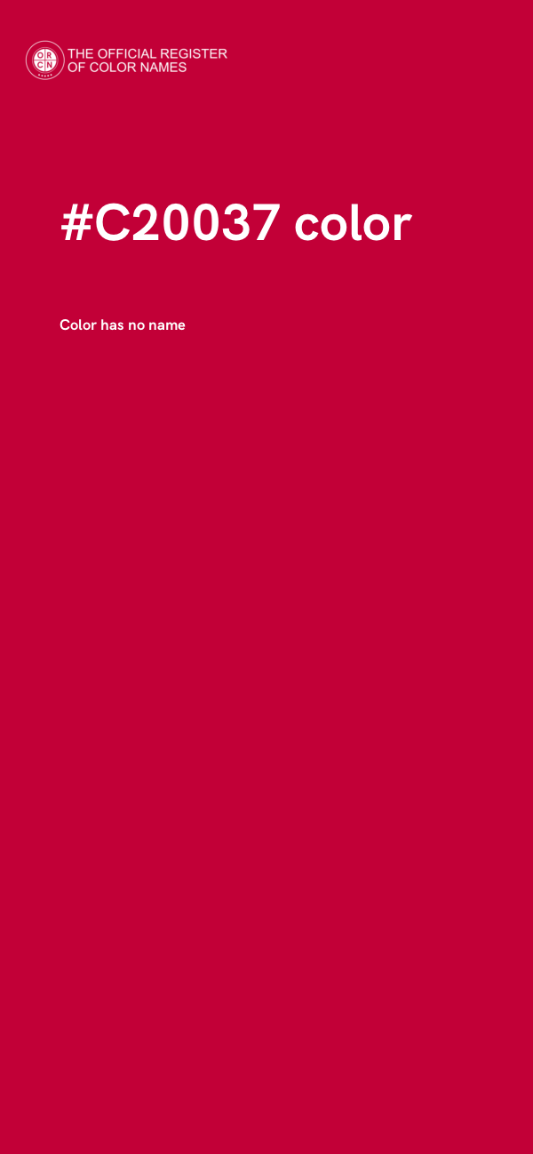 #C20037 color image