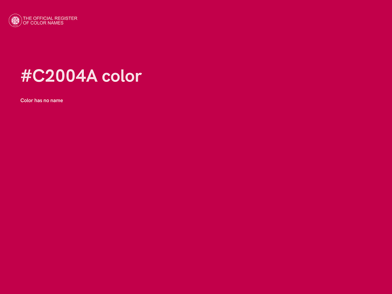 #C2004A color image