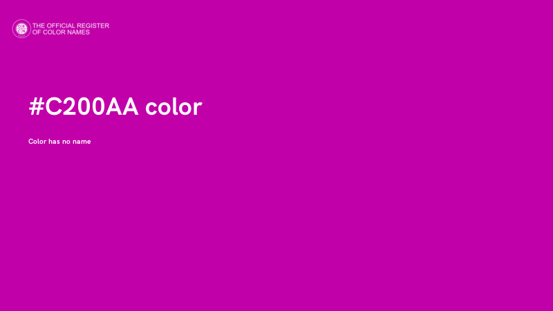 #C200AA color image