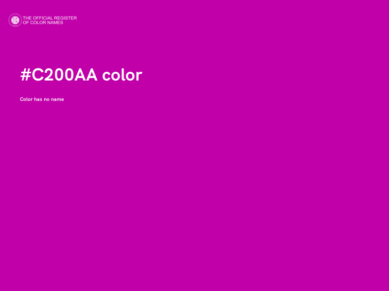 #C200AA color image