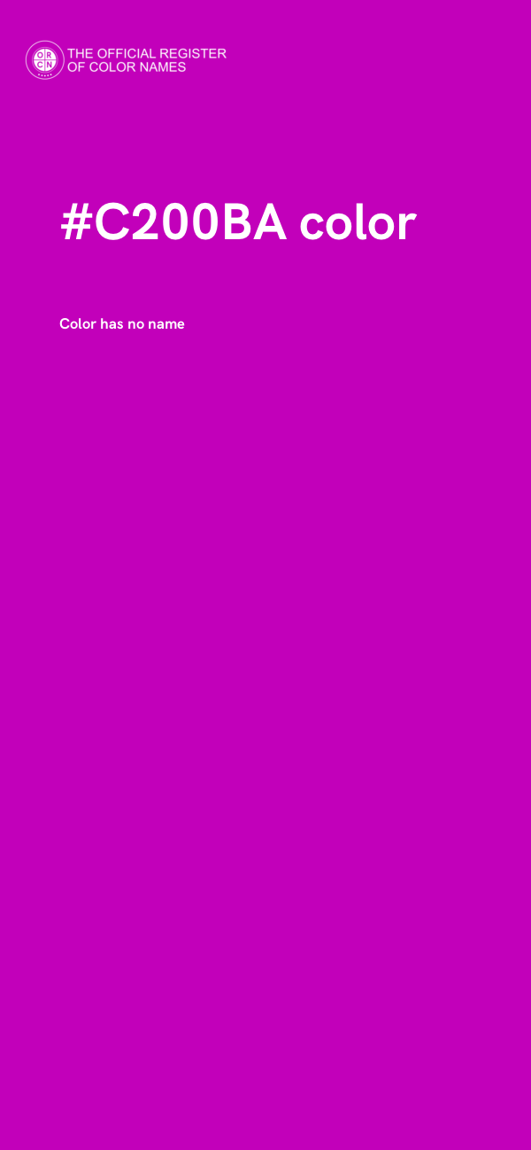 #C200BA color image
