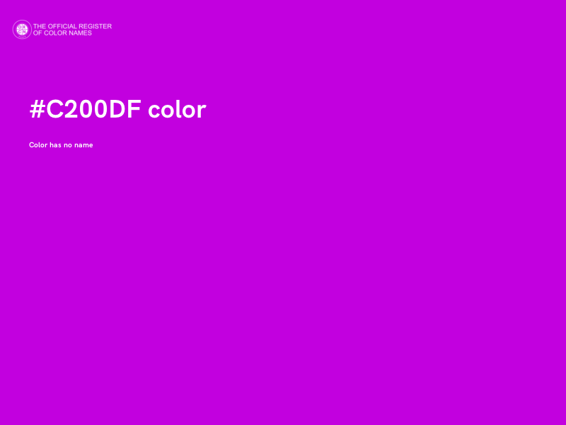#C200DF color image