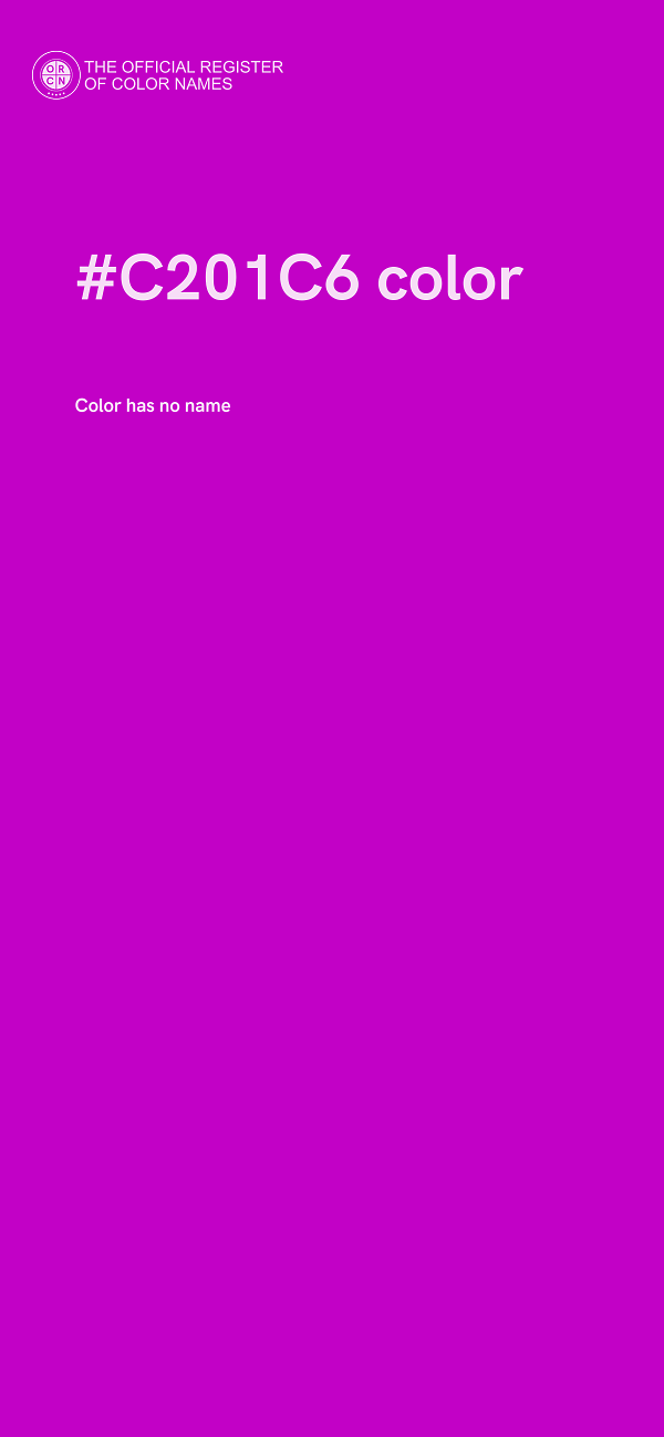 #C201C6 color image