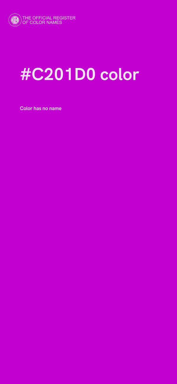 #C201D0 color image