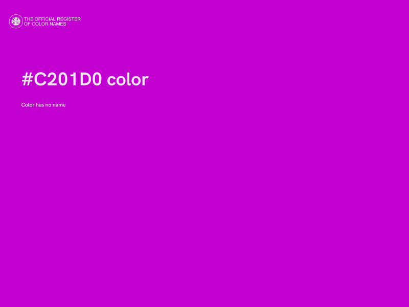 #C201D0 color image