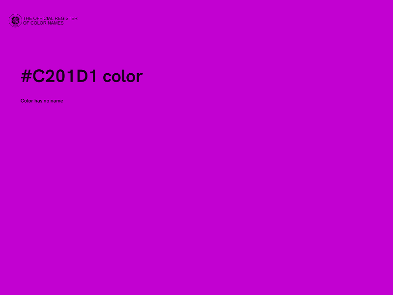 #C201D1 color image