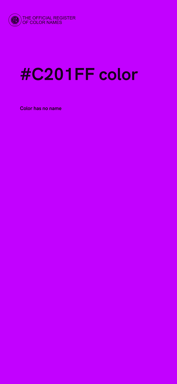 #C201FF color image