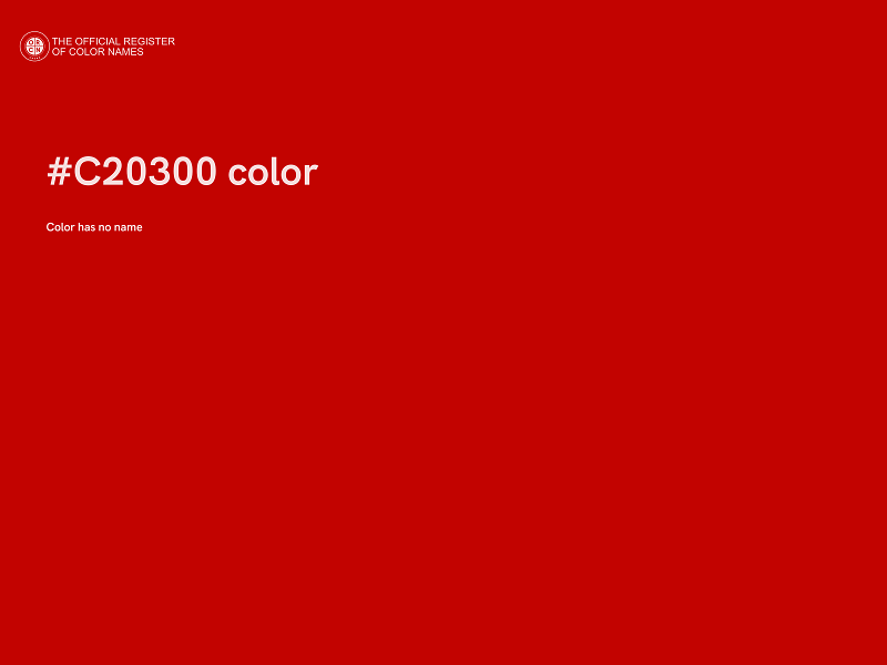 #C20300 color image