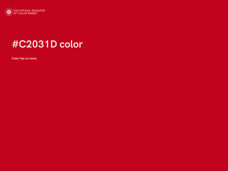 #C2031D color image