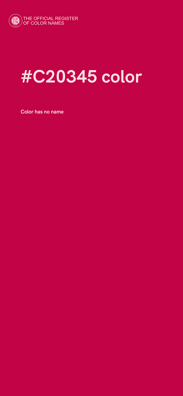 #C20345 color image