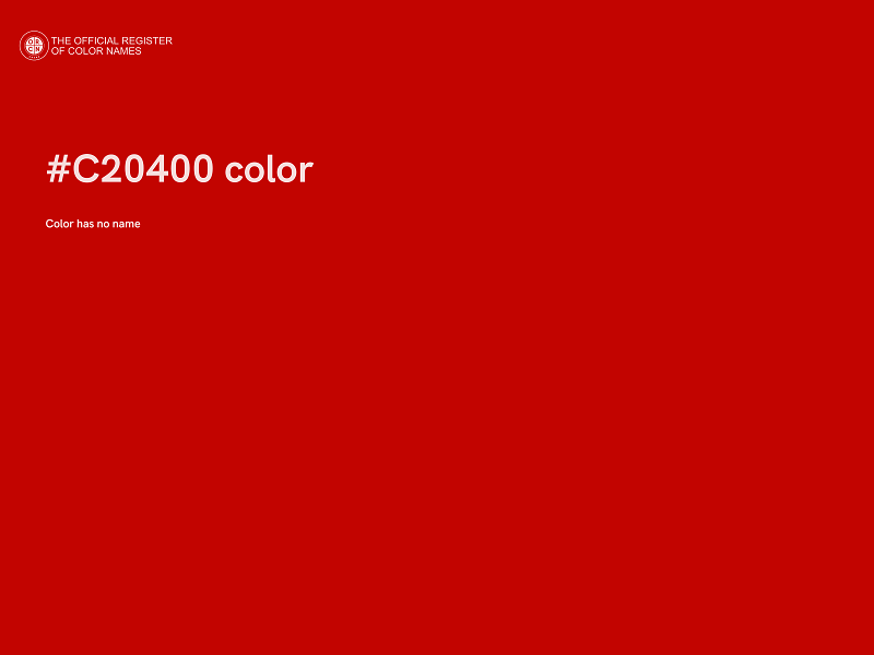 #C20400 color image