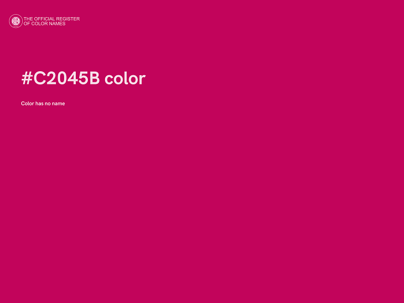 #C2045B color image