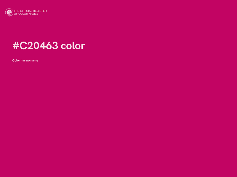 #C20463 color image