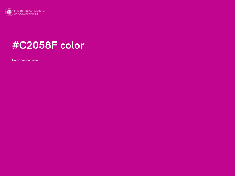 #C2058F color image