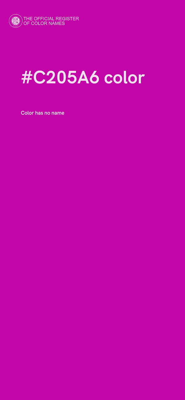 #C205A6 color image