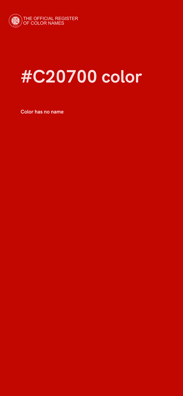 #C20700 color image