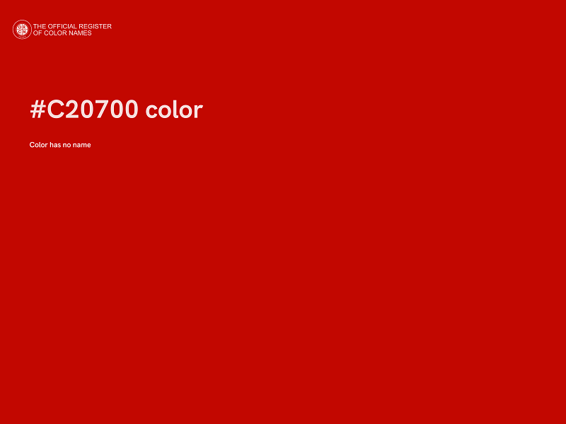 #C20700 color image