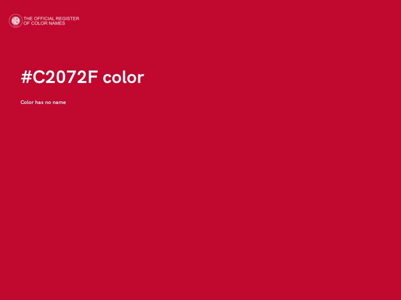 #C2072F color image