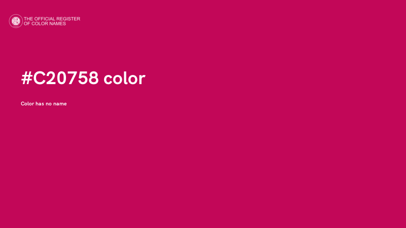 #C20758 color image