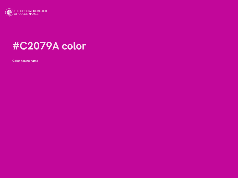 #C2079A color image