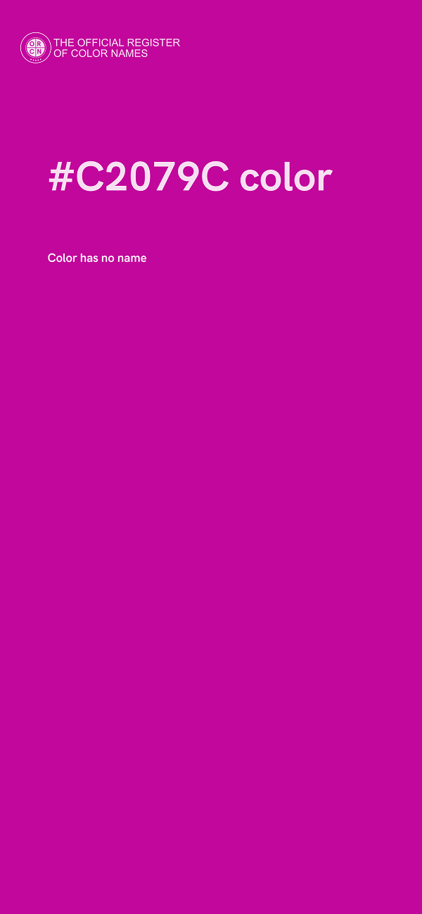 #C2079C color image