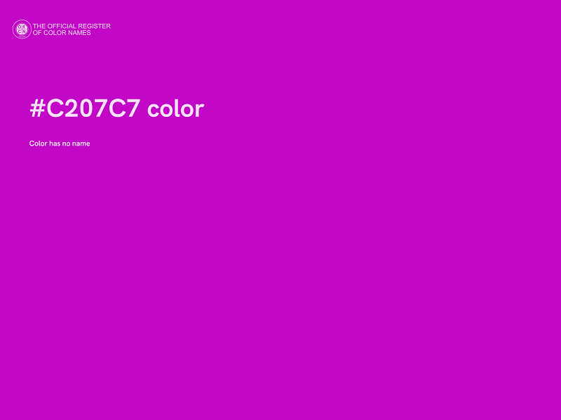 #C207C7 color image