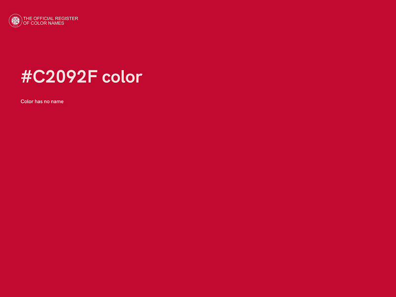 #C2092F color image