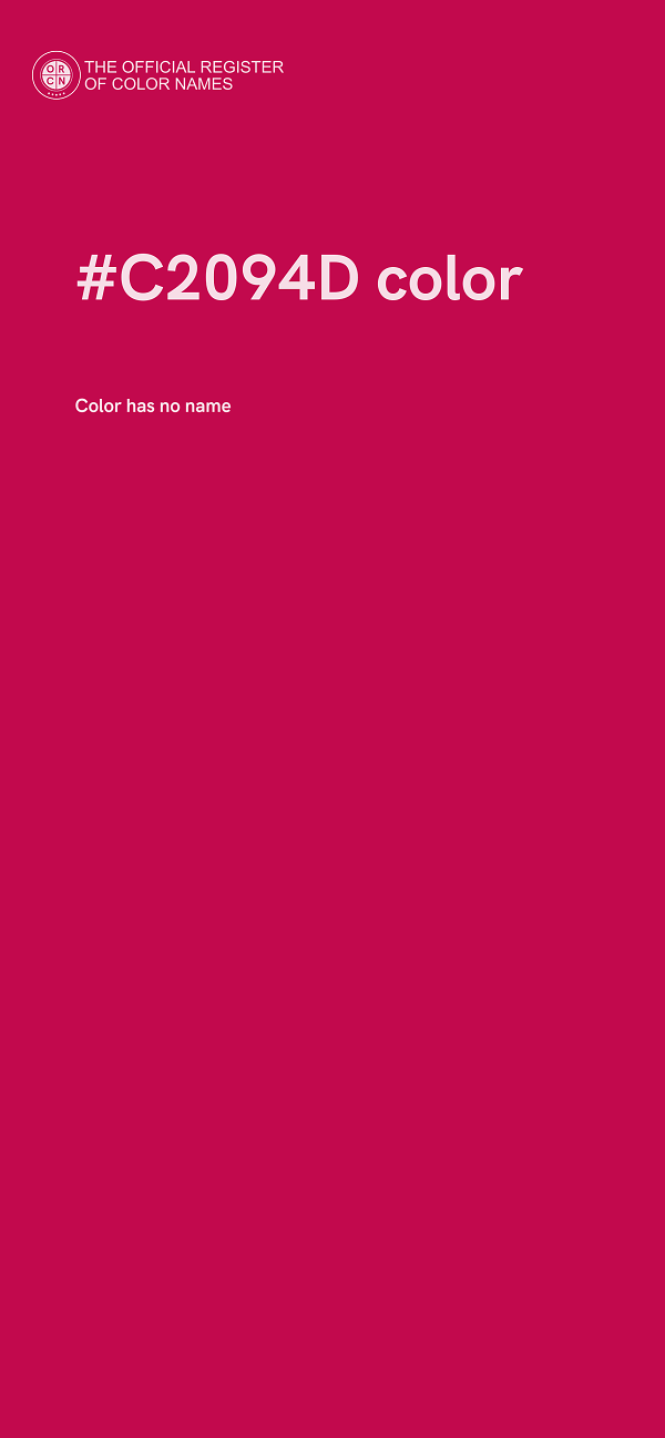 #C2094D color image