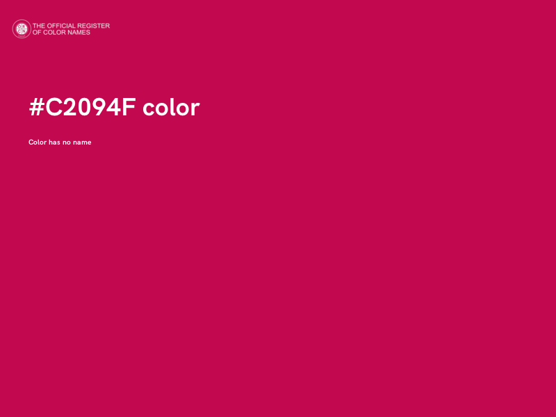 #C2094F color image