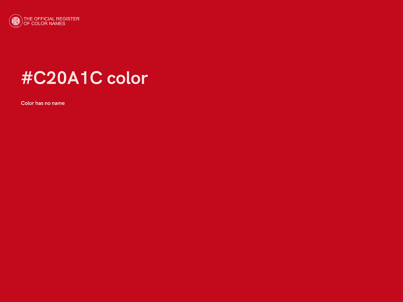 #C20A1C color image
