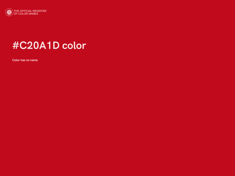 #C20A1D color image