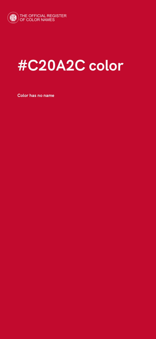 #C20A2C color image