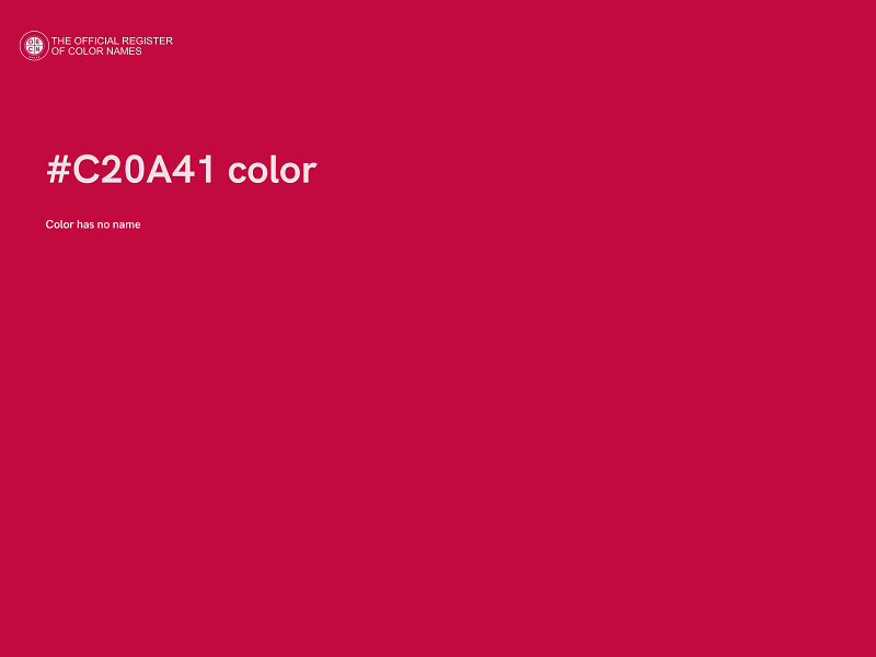 #C20A41 color image